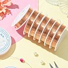 Round Copper Jewelry Wire CWIR-S002-0.4mm-03-6
