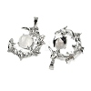 Natural Quartz Crystal Pendants G-B194-01P-11-2