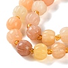 Natural Golden Silk Jade Beads Strands G-B135-B01-02-4