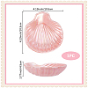 Shell Shaped Porcelain Jewelry Storage Display Trays for Rings AJEW-SP0006-06A-02-2