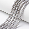 Opaque Solid Color Imitation Jade Glass Beads Strands EGLA-A044-P3mm-D10-1