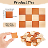 48Pcs Mini Wood Floor FIND-WH0420-154-2