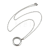 304 Stainless Steel Visible Flat Round Locket Pendant Pet Urn Ashes Necklaces LS-NJEW-S455-08P-4