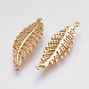 Brass Micro Pave Cubic Zirconia Links ZIRC-E144-03G-2