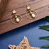 10Pcs 5 Styles Brass Clear Cubic Zirconia Beads KK-SW0001-02-18