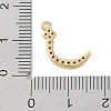 Rack Plating Brass Micro Pave Clear Cubic Zirconia Pendants KK-A224-03D-G-3