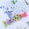 Word NEW YEAR DIY Candle Holder Silicone Molds SIL-F008-02B-7
