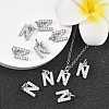 SHEGRACE Brass Micro Pave Clear Cubic Zirconia Pendants XGRQ29622-394P-N-5
