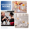 8Pcs Glass Candle Holder AJEW-GL0003-37-7