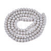 Opaque Solid Color Imitation Jade Glass Beads Strands EGLA-A044-P3mm-D19-2