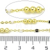 Brass Enamel Round Beaded Link Chain CHC-G022-07G-10-2