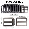 10Pcs Alloy Rectangle Buckles FIND-CY0001-97B-2