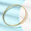 304 Stainless Steel Plain Bangles for Women Men BJEW-Z167-01G-01-3