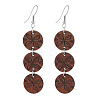 Bohemian Wood Dangle Earrings WG7FE60-01-3