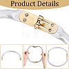 2Pcs Aluminum Purse Handle Frames PURS-BBC0001-11B-6