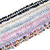 Resin Rhinestone Crystals Beaded Trim DIY-N008-05-1