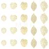 20Pcs 5 Styles Rack Plating Brass Filigree Pendants KKC-FS0001-05KCG-1