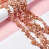 Natural Sunstone Chip Bead Strands G-M205-67-2