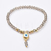 Glass Beads Stretch Bracelets BJEW-JB04760-05-1