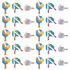 36Pcs 6 Styles Zinc Alloy Enamel Pendants FIND-PH0038-37-1
