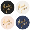 4 Colors Thank You Stickers Roll STIC-PW0006-017-5