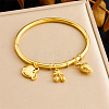 304 Stainless Steel Charm Bangles WG8D240-03-1