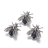 Natural Black Agate Brooches G-A176-D01-1-1