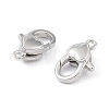 Rhodium Plated 925 Sterling Silver Lobster Claw Clasps STER-K173-16P-2
