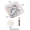 80Pcs 2 Colors Dyed Natural Shell Bead Spacers SHEL-FS0001-11-4