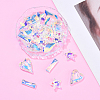 30Pcs 3 Styles Glass Pendants GLAA-YW0004-70-5