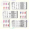 Stainless Steel DIY Nail Art Templates MRMJ-WH0092-011-3