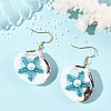 Natural Shell Dangle Earrings EJEW-MZ00754-01-1