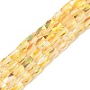 Electroplate Glass Beads Strands GLAA-P068-HR01-1