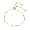 2Pcs 2 Colors Brass Slider Bracelet Makings AJEW-JB01255-2