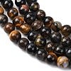 Natural Tiger Eye Beads Strands G-F591-18-8mm-08-8