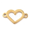 304 Stainless Steel Hollow Connector Charms STAS-R003-05G-1