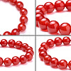 SUNNYCLUE Natural Red Agate Round Beads Stretch Bracelets BJEW-PH0001-10mm-04-4