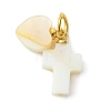 Natural Shell Pendants PALLOY-JF05398-1