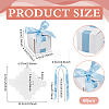 Square Paper Wedding Candy Storage Boxes with Ribbon LS-AJEW-WH0609-744D-2