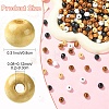 500Pcs 5 Colors Natural Wood Beads WOOD-YW0001-99-3