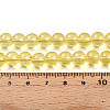 Baking Paint Transparent Glass Beads Strands DGLA-N006-8mm-04-4