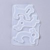 Dog & Rabbit Shape No Touch Door Opener Food Grade Silicone Molds DIY-K025-15-2