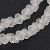 Frosted Bone Glass Bead Strands X-GLAA-J080-A01-1