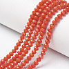 Opaque Solid Color Glass Beads Strands EGLA-A034-P2mm-D03-1