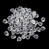 Electroplate Transparent Glass Beads GLAA-A045-05-2