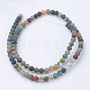 Natural Indian Agate Bead Strands G-G735-01F-4mm-2