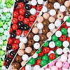 300Pcs 3 Colors Opaque Acrylic Beads MACR-YW0003-13A-2