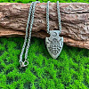 Vintage Alloy Viking Arrow Pendant Necklaces for Men WG6D49D-01-1