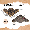 50Pcs Iron Triangle Corner Protector for Wood Box IFIN-FG0001-07AB-2