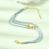 Polyester Multi-Strand Bracelets FB-CBA983F-02G-02-2
